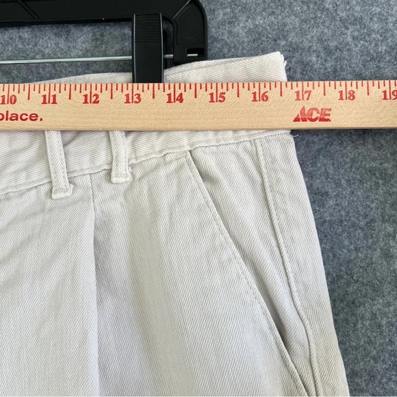 BANANA REPUBLIC Lou Ultra High Rise Cargo Pants Transition Cream Size 31 / 12 - Picture 6 of 10